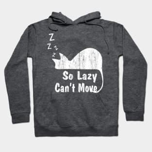 Cat Shirt - Funny Quote for Lazy Cat Ladies Hoodie